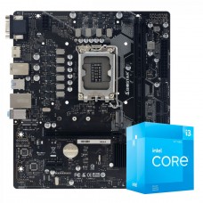 Kit Upgrade Intel Core I3 12100F + Placa Mãe Biostar H610MH 