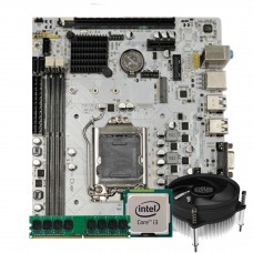Kit Upgrade, Intel Core i3 3220, Placa Mãe Chipset B75, Memória 8GB DDR3 1600MHz