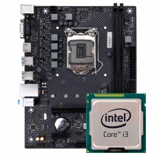 Kit Upgrade, Intel Core i3 8100, Placa Mãe Chipset H310, Memória 8GB DDR4