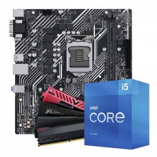 Kit Upgrade Intel Core i5 11400 + Placa Mãe H510 + 16GB DDR4