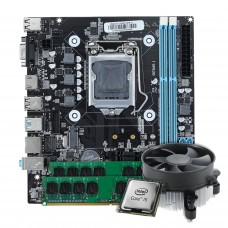 Kit Upgrade Intel Core i5 4590 + Placa Mãe Brazil PC H81 + 16GB DDR3