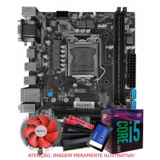 Kit Upgrade, Intel Core i5 8500, Placa Mãe Chipset H310, SSD 240GB, Memória 16GB DDR4