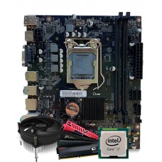 Kit Upgrade, Intel Core i7 8700, Placa Mãe, Chipset H310, Memória 16GB DDR4