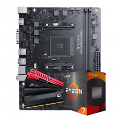 Kit Upgrade, AMD Ryzen 7 5700G, Placa Mãe MAXSUN B450M MS-Challenger, Memória DDR4 8GB