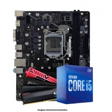  Kit Upgrade, Placa Mãe Biostar B560MHP, Processador Intel Core i5 10400F, Memória 16GB DDR4