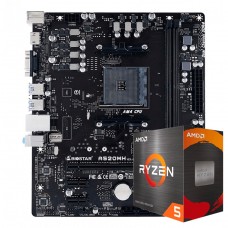 Kit Upgrade, AMD Ryzen 5 4600G, Placa Mãe Chipset B450, Memória DDR4 8GB