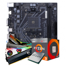 Kit Upgrade, AMD Ryzen 3 2200G, Colorful A320M-M.2 PRO V15, Memória DDR4 8GB 3000MHz