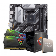 Kit Upgrade ASUS PRIME B550-PLUS + AMD Ryzen 5 5600X + Memória DDR4 16GB