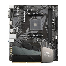 Kit Upgrade Ryzen 5 5500 + Placa Mãe A520 + 16GB (2x8GB) DDR4