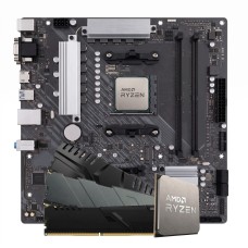 Kit Upgrade, Ryzen 5 5500+ Placa Mãe B550 + 16GB (2X8GB) DDR4