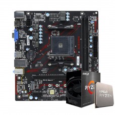 Kit Upgrade Ryzen 5 5500, Placa Mãe SuperFrame A520M Gaming