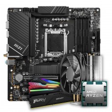 Kit Upgrade Ryzen 5 7600X + Placa Mãe MSI PRO B650M-A WIFI + Cooler + 16GB DDR5