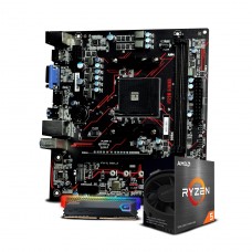 Kit Upgrade, SuperFrame A520M Gaming, AMD Ryzen 5 5500, Memória DDR4 SuperFrame RGB 8GB