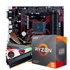 Kit Upgrade, AMD Ryzen 5 2600, Asus Prime B450M Gaming/BR, Memória DDR4 8GB 3000MHZ