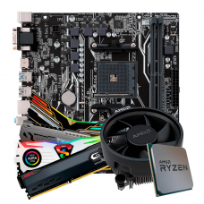 Kit Upgrade, AMD Ryzen 5 3500, Asus Prime A320M-K, Memória DDR4 8GB 3000MHz