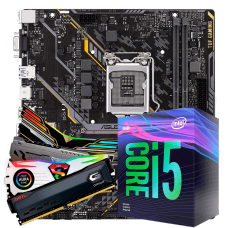 Kit Upgrade, i5 9400F, Asus TUF H310M-Plus Gaming, Memória DDR4 8GB 3000MHz