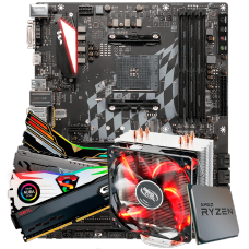 Kit Upgrade, AMD Ryzen 7 3800X, Biostar Racing X470GTA, Memória DDR4 16GB (2X8GB) 3000MHz