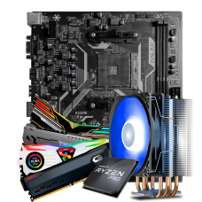 Kit Upgrade, AMD Ryzen 3 PRO 3200GE 3.8GHz Turbo + Cooler, + Galax A320M + Memória DDR4 8GB 3000MHz
