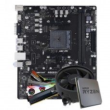 Kit Upgrade, AMD Ryzen 5 3400G, Biostar A520MH, Memória DDR4 8GB