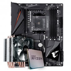 Kit Upgrade Placa Mãe Gigabyte B550 Aorus Pro AMD AM4 + Processador AMD Ryzen 7 3800x 3.9GHz + Cooler Deepcool Gammaxx