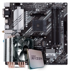 Kit Upgrade, AMD Ryzen 9 3900X, Asus Prime B550M-A Wi-fi, Cooler Deepcool Gammaxx
