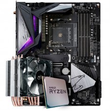 Kit Upgrade Placa Mãe Gigabyte B550 Aorus Master, Chipset B550 AMD AM4 + Processador AMD Ryzen 9 3900x 3.8GHz + Cooler Deepcool Gammaxx 
