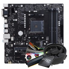 Kit Upgrade, AMD Ryzen 3 PRO 4350G + Placa Mãe B450 + 8GB DDR4