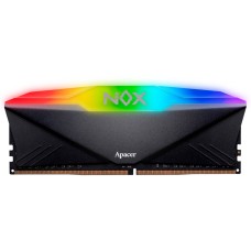 Memória DDR4 Apacer Nox, RGB, 8GB, 3200MHz, Preto, AH4U08G32C28YNBAA-1