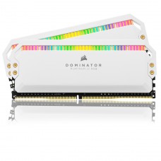 Memória DDR4 Corsair Dominator Platinum, RGB, 32GB (2x16GB), 3600MHz, White, CMT32GX4M2D3600C18W