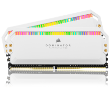 Memória DDR4 Corsair Dominator Platinum RGB, White, 16GB (2x8GB), 3200MHz, CMT16GX4M2C3200C16W