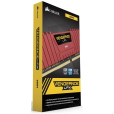 Memória DDR4 Corsair Vengeance LPX, 8GB 2400MHz, Red, CMK8GX4M1A2400C14R