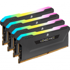 Memória DDR4 Corsair Vengeance RGB PRO SL, 128GB (4x32GB) 3200MHz, Black, CMH128GX4M4E3200C16