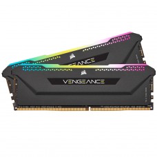  Memória DDR4 Corsair Vengeance RGB PRO SL, 64GB (2x32GB) 3200MHz, Black, CMH64GX4M2E3200C16