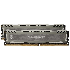 Memória DDR4 Crucial Ballistix Sport Lt, 16GB (2x8GB) 3200MHz, Grey, BLS2K8G4D32AESBK