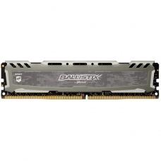 Memória DDR4 Crucial Ballistix Sport LT, 8GB 2666MHz, Grey, BLS8G4D26BFSBK 