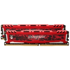 Memória DDR4 Crucial Ballistix Sport Lt, 16GB (2x8GB) 3000MHz, Red, BLS2K8G4D30AESEK