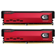 Memória DDR4 Geil Orion, 32GB (2x16GB) 3000MHz, Vermelho, GAOR432GB3000C16ADC