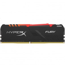 Memória DDR4 Kingston HyperX Fury RGB, 16GB, 2400MHz, Black, HX424C15FB3A/16