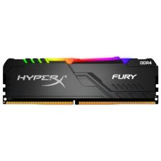 Memória DDR4 Kingston HyperX Fury RGB, 16GB 3200MHz, Black, HX432C16FB3A/16