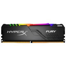 Memória DDR4 Kingston HyperX Fury RGB, 8GB 3200MHz, Black