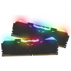 Memória DDR4 Patriot Viper RGB, 16GB (2x8GB) 3000MHz, Black, PVR416G300C5K