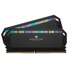 Memória DDR5 Corsair Dominator Platinum RGB, 32GB (2x16GB), Preto, 6200MHz, CMT32GX5M2E6200C36