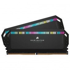 Memória DDR5 Corsair Dominator Platinum RGB, 64GB (2x32GB), Preto, 5200MHz, CMT64GX5M2B5200C40
