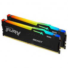 Memória DDR5 Kingston Fury Beast EXPO, RGB, 16GB (2x8GB), 5600Mhz, Black, KF556C36BBEAK2-16