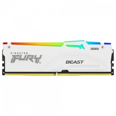 Memória DDR5 Kingston Fury Beast, RGB, 32GB, 5600Mhz, White, KF556C40BWA-32