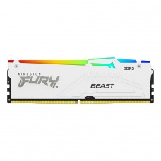 Memória DDR5 Kingston Fury Beast, RGB, 32GB, 6000Mhz, White, KF560C40BWA-32