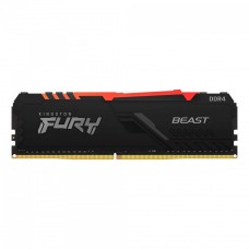 Memória DDR4 Kingston Fury Beast RGB, 8GB, 3000Mhz, Preto, KF430C15BBA/8
