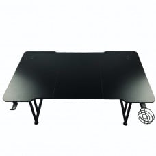 Mesa Gamer Hayom Slim, Com Suporte Para Headset e Copo, Preto, MG1000