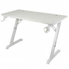 Mesa Gamer Ninja Koi RGB, Com Suporte Para Headset e Copo, Branca, SF-TB-KO12060WF RGB