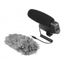 Microfone de Câmera BOYA BY-VM600, TRS, Black